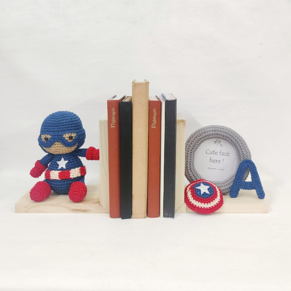 Captain America Photo Frame Book Ends