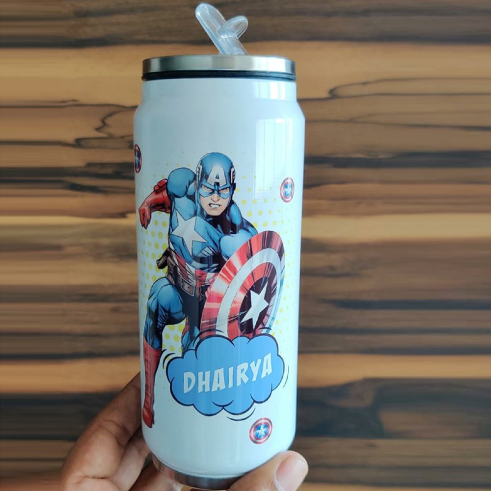 Can Bottle- Captain America