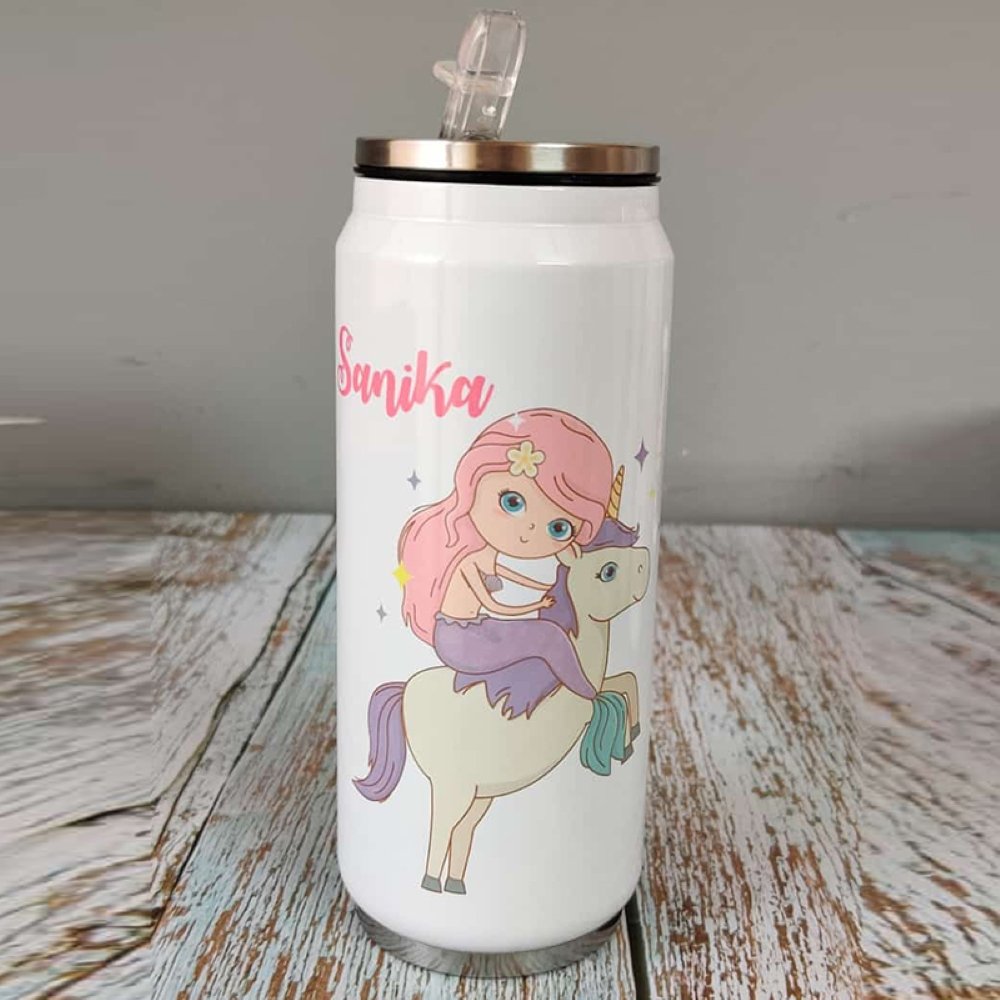 Can Bottle- Mermaid Unicorn