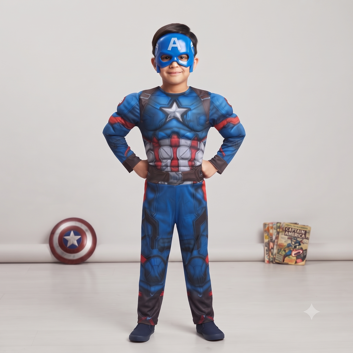 Captain Hero Muscle Halloween Costume