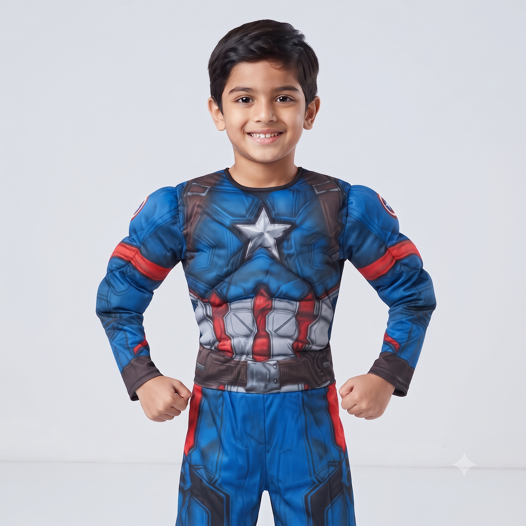 Captain Hero Muscle Halloween Costume