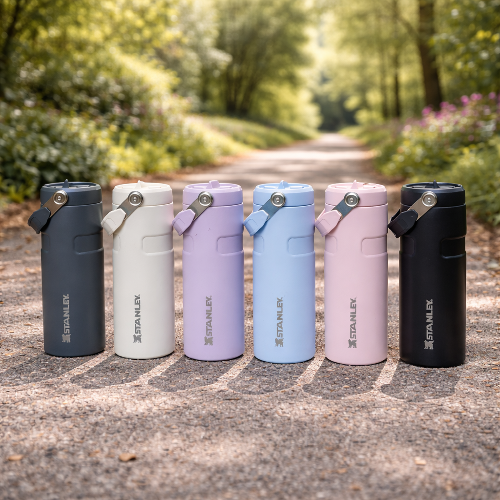 Stanley 17oz| IceFlow™ Bottle with Flip Straw Lid – Sky Mist