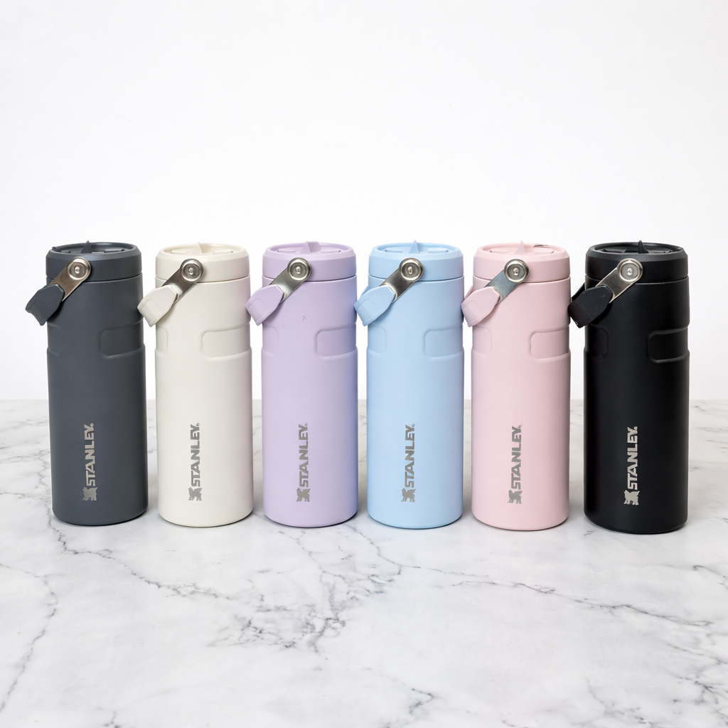 Stanley 17oz| IceFlow™ Bottle with Flip Straw Lid – Sky Mist