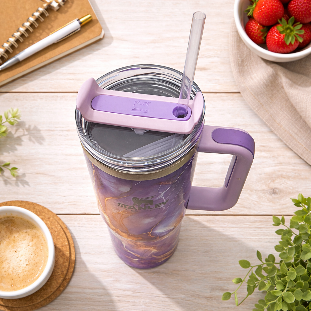 Stanley Swirl x Quencher H2.0 | 1.18L – Amethyst Glow