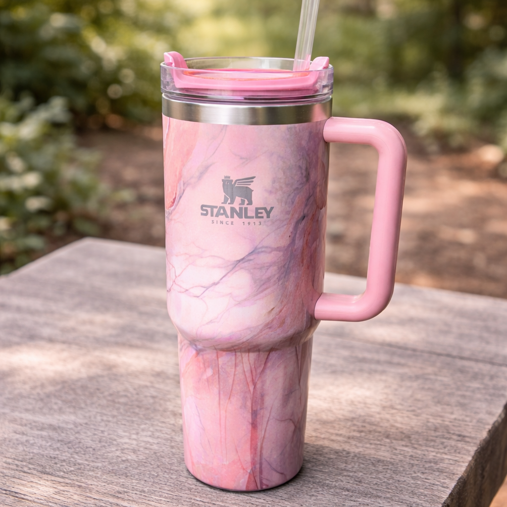 Stanley Swirl x Quencher H2.0 | 1.18L – Rose Quartz Drift