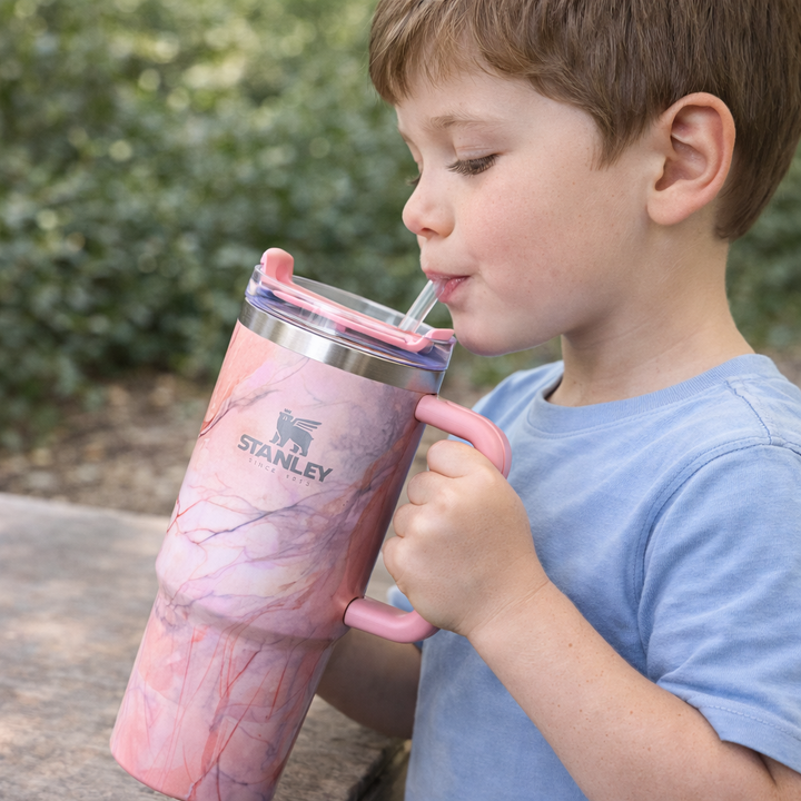 Stanley Swirl x Quencher H2.0 | 1.18L – Rose Quartz Drift