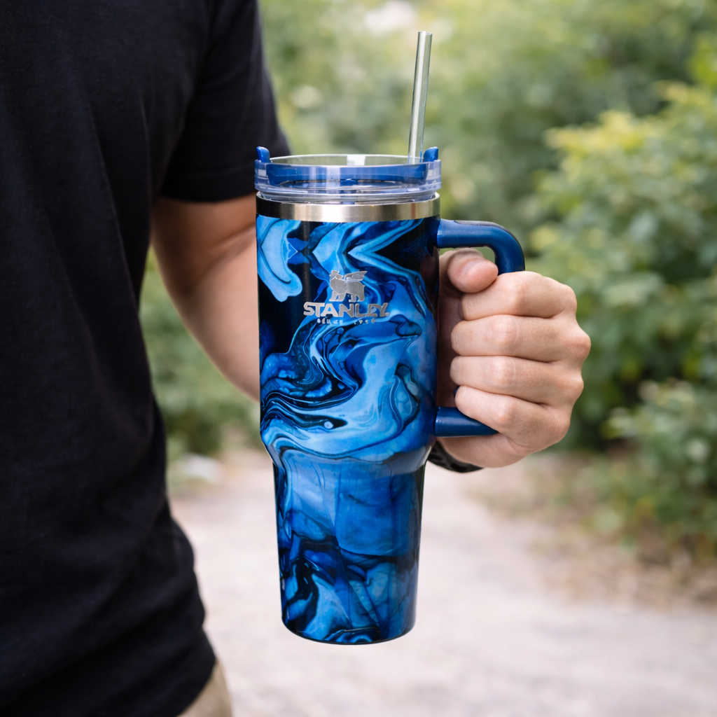 Stanley Swirl x Quencher H2.0 | 1.18L – Midnight Sapphire Flow