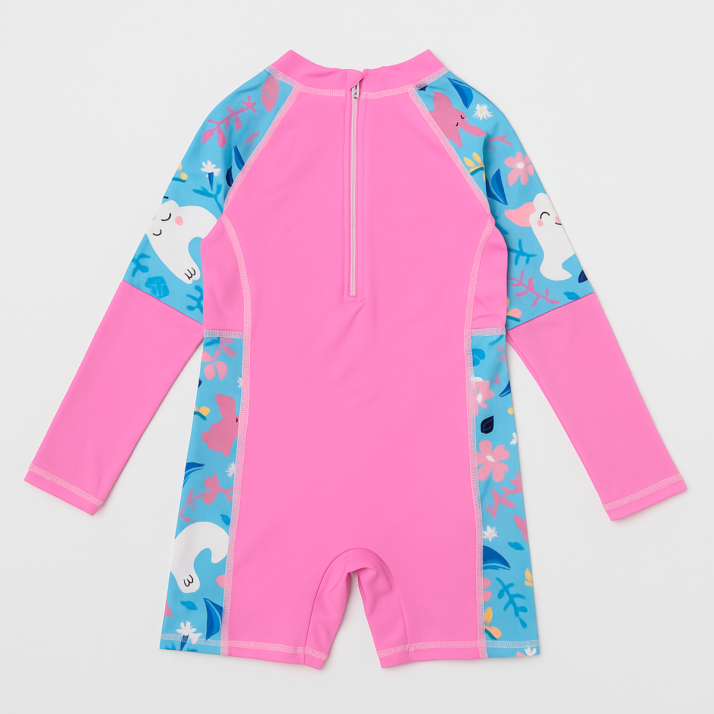 Coral Friends Long Sleeve Swimsuit