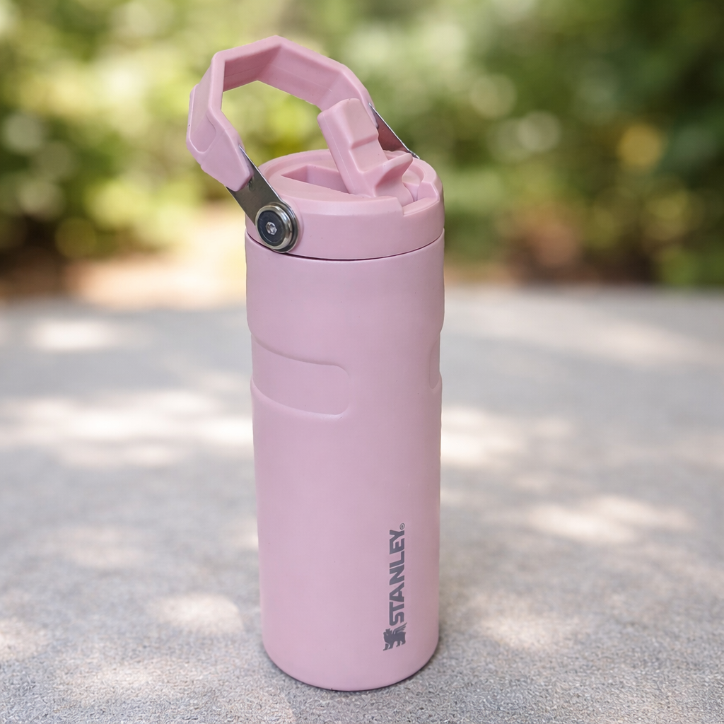 Stanley 17oz | IceFlow™ Bottle with Flip Straw Lid – Rose Haze