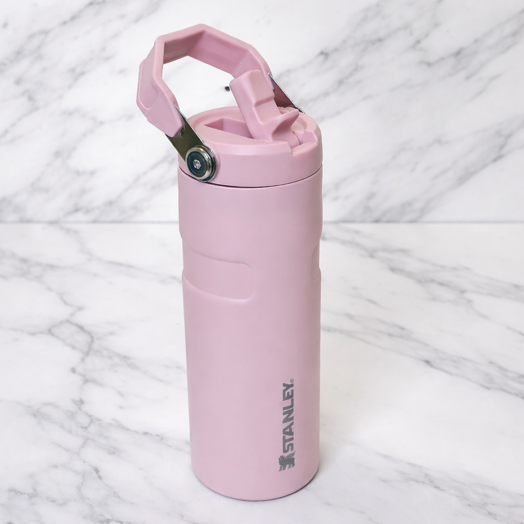 Stanley 17oz | IceFlow™ Bottle with Flip Straw Lid – Rose Haze