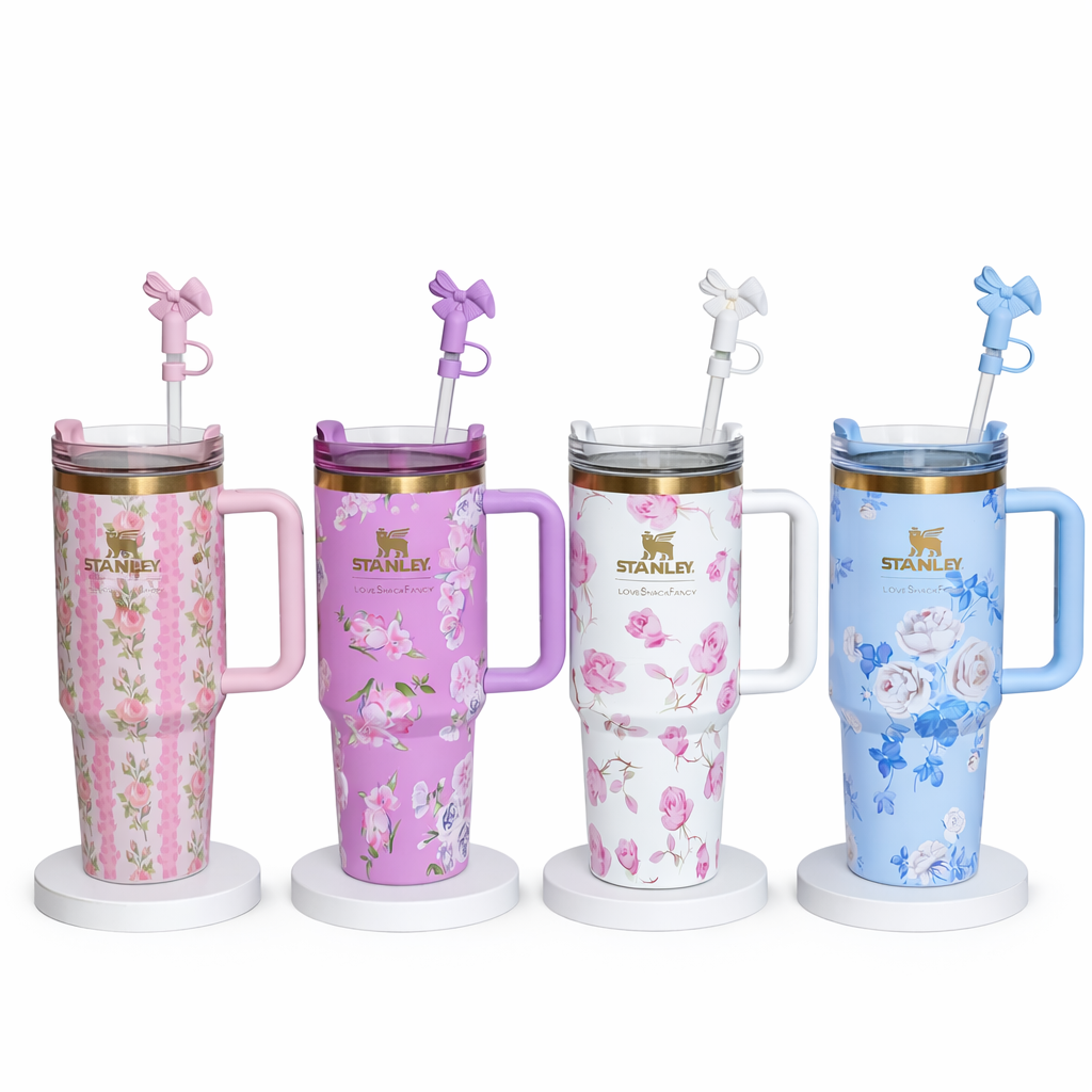 Limited Edition Stanley x LoveShackFancy – Blush Trellis Bloom – 40oz