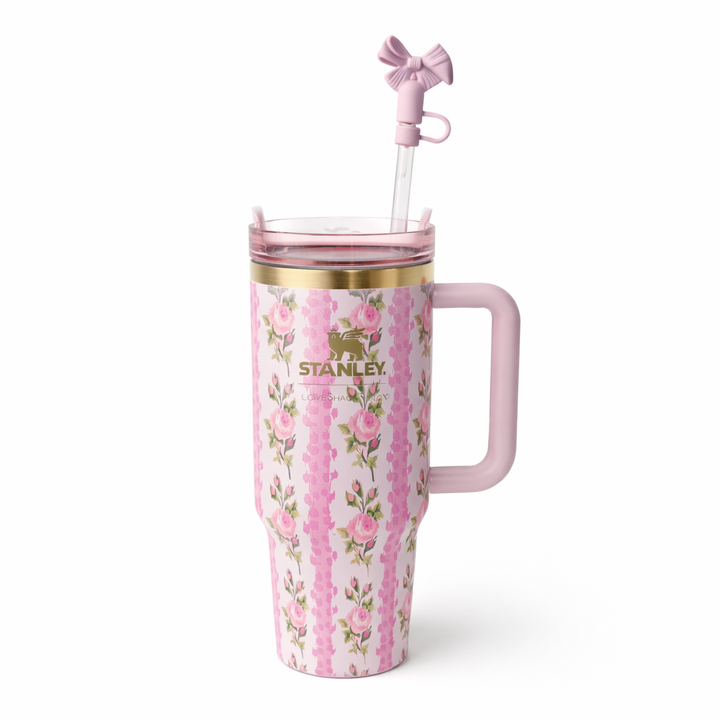 Limited Edition Stanley x LoveShackFancy – Blush Trellis Bloom – 40oz