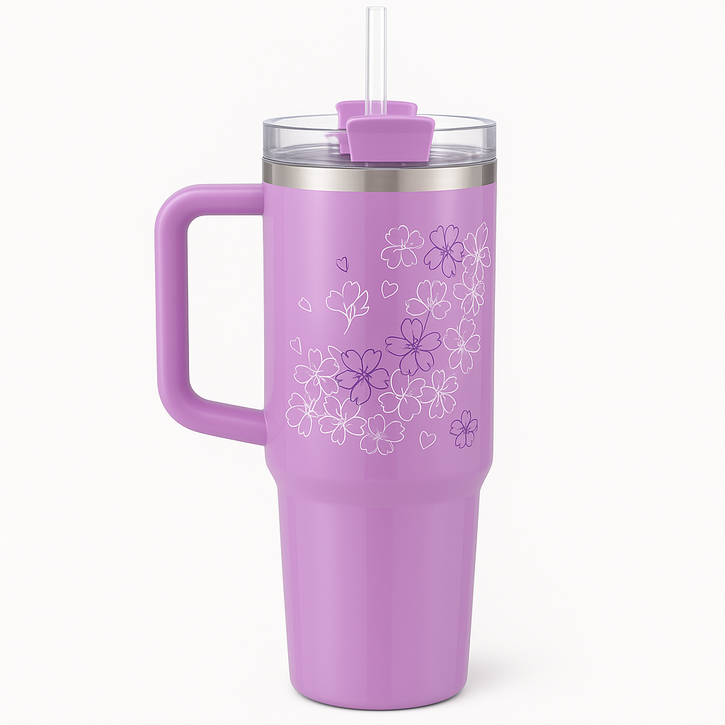 Limited Edition Stanley × Starbucks - FLORAL FROST Quencher -40oz