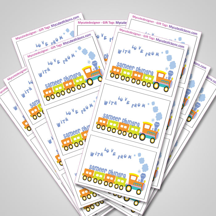 Personalised Gift Sticker - Cho Cho Train - Set of 60