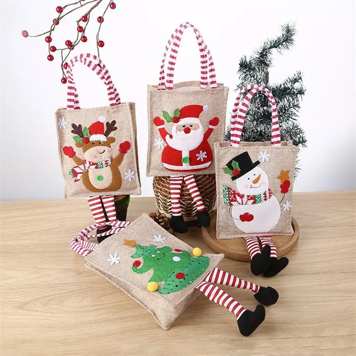 Babble Wrap Cheerful Companions Jute Bag (Set of 4)