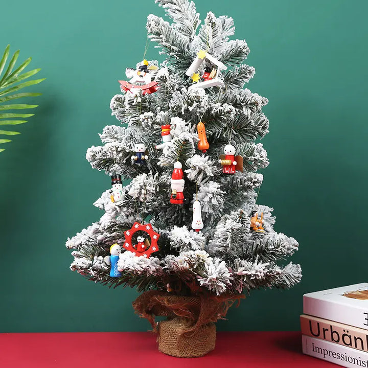 Babble Wrap Wooden Joyful Jingle Ornament (Set of 12)