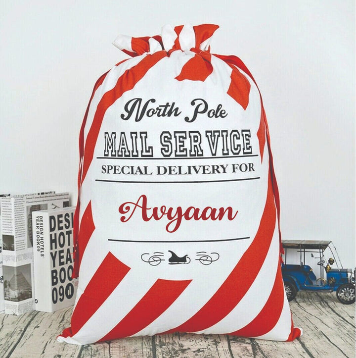 Babble Wrap Christmas Sacks- Classic North Pole Mail Service