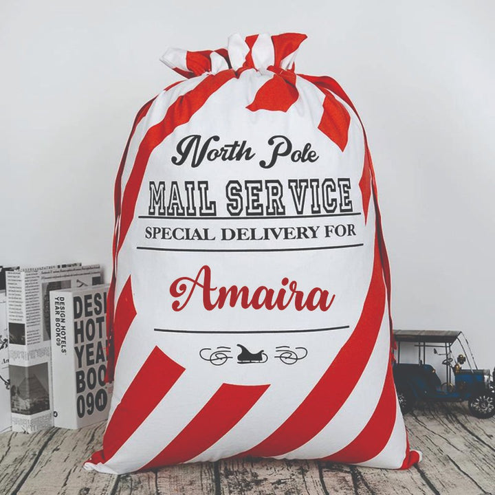 Babble Wrap Christmas Sacks- Classic North Pole Mail Service