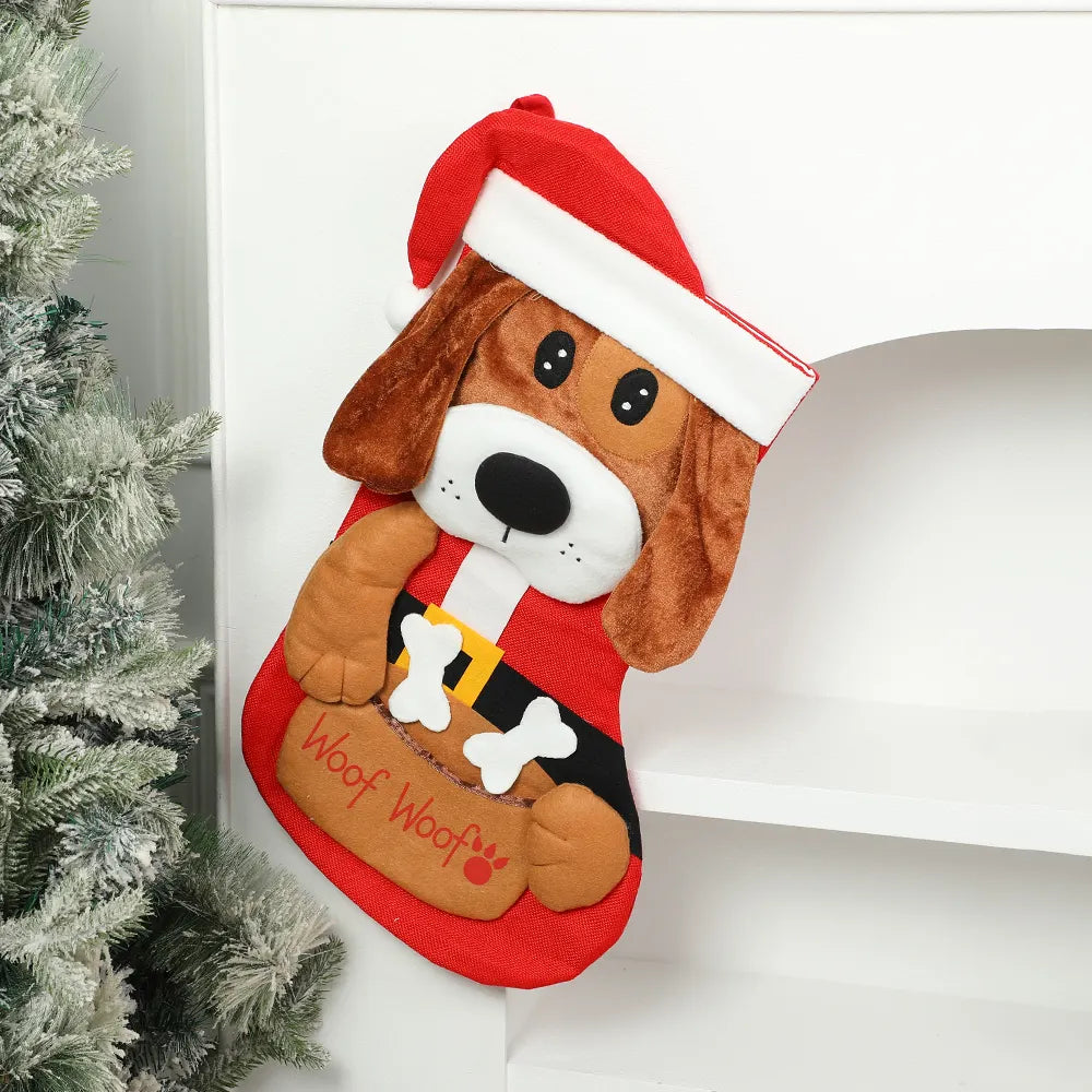 Babble Wrap Pet Stocking (Set of 2) - Woof & Meow