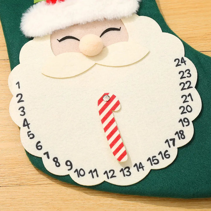 Babble Wrap Festive Countdown Treasure Stockings (Santa)