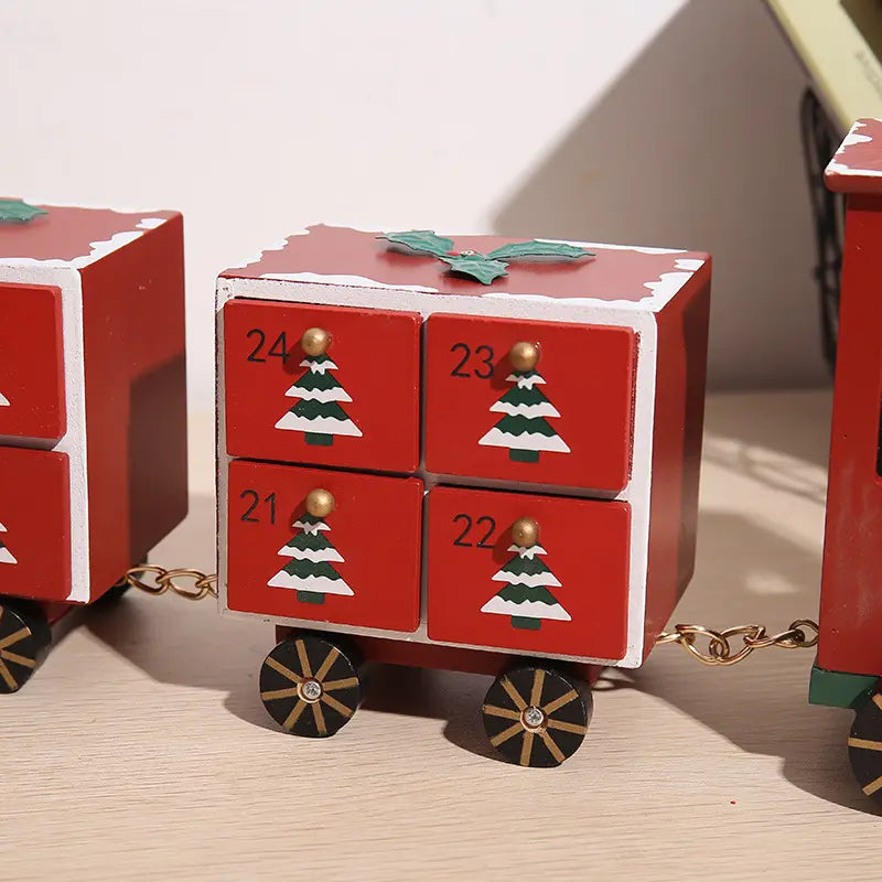 Babble Wrap Wooden Advent Calendar (Evergreen Adventure Express)