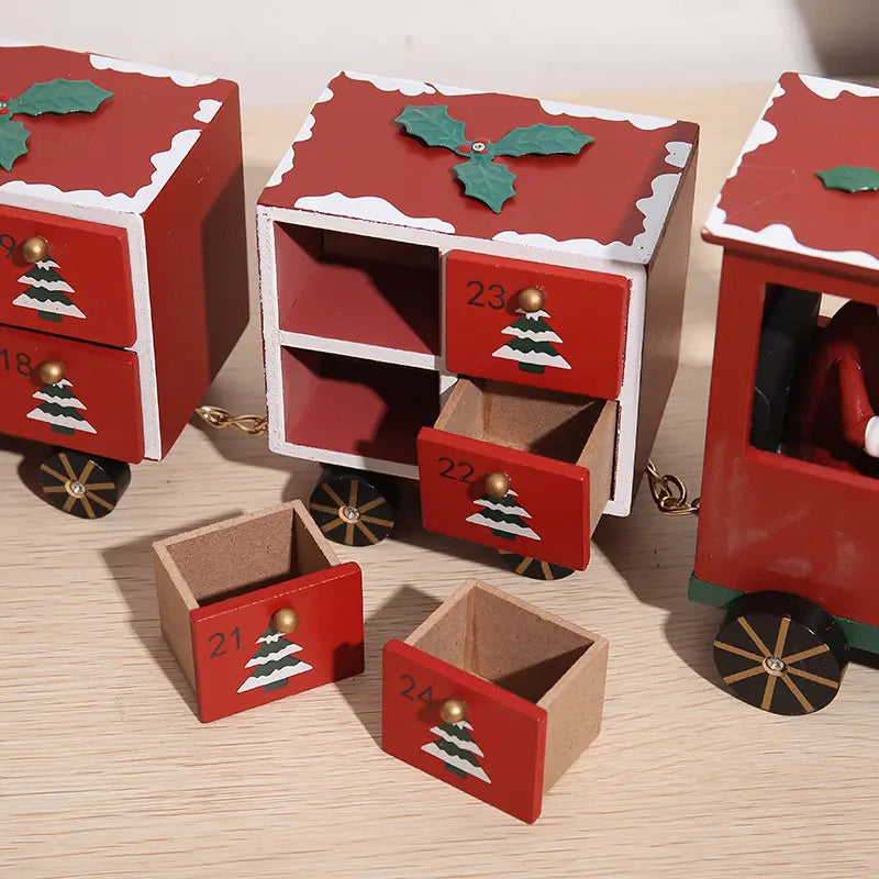 Babble Wrap Wooden Advent Calendar (Evergreen Adventure Express)