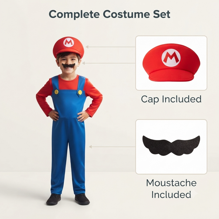 Classic Plumber Costume for Kids