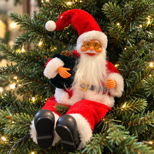 Classic Seated Santa Christmas Decor