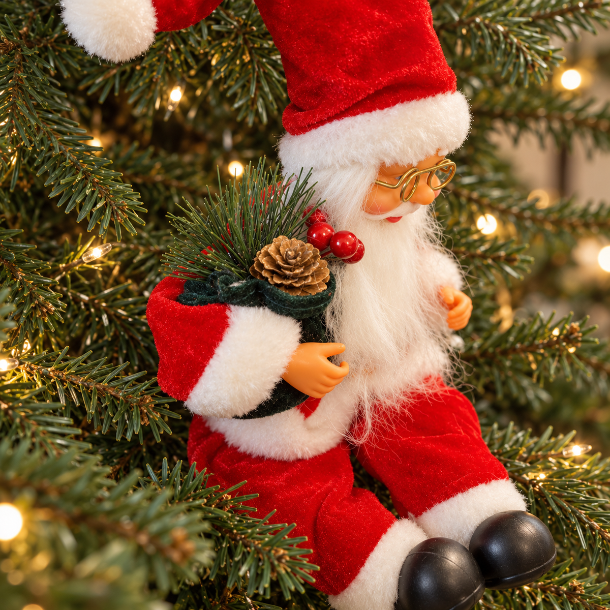 Classic Seated Santa Christmas Decor