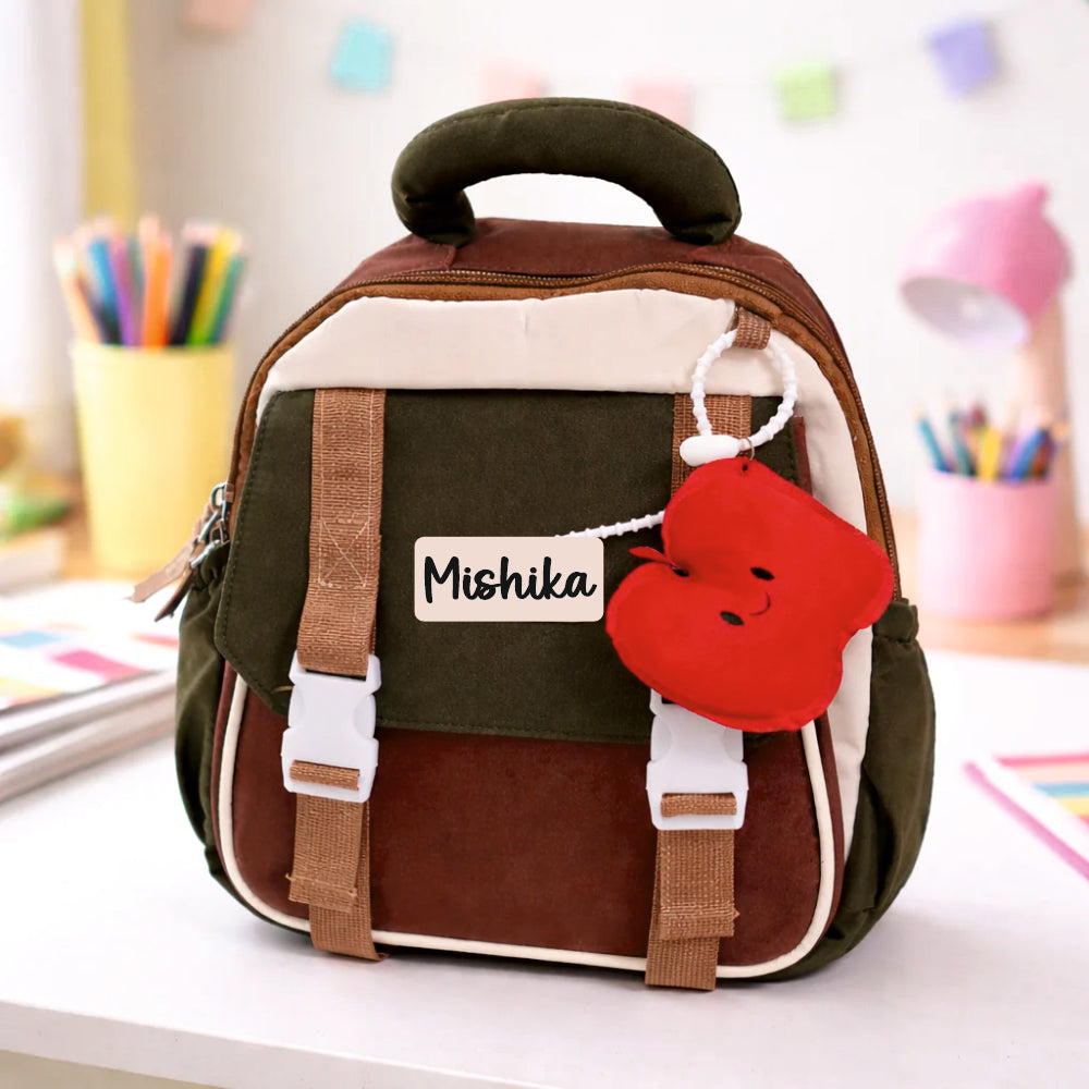 Classic Preschool Backpack with Apple Charm