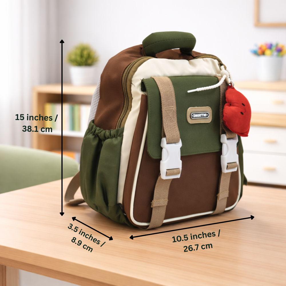 Classic Preschool Backpack with Apple Charm