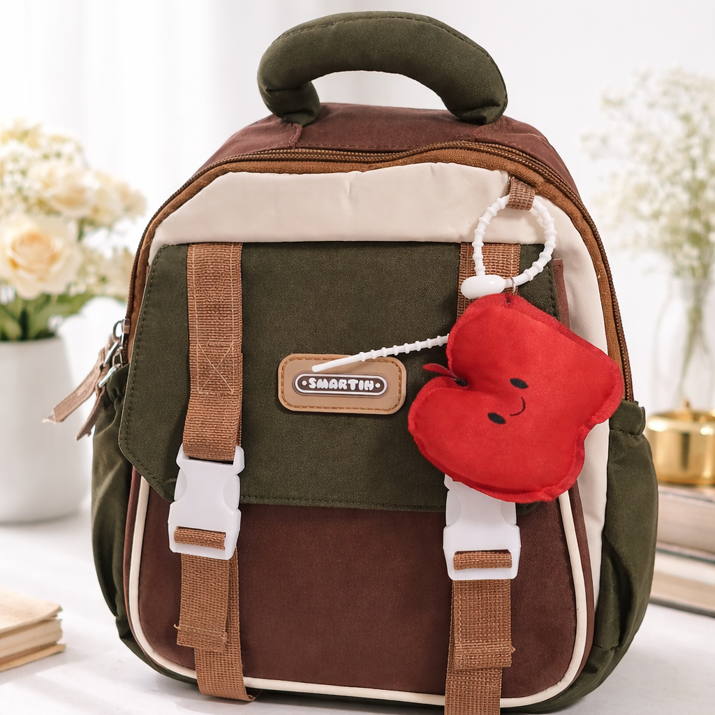 Classic Preschool Backpack with Apple Charm
