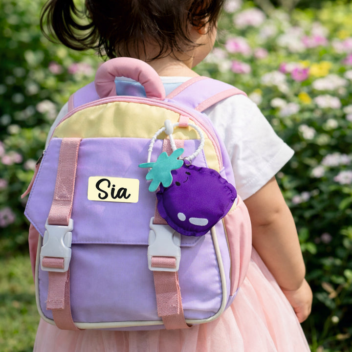 Classic Preschool Backpack with Cute Veggie Charm