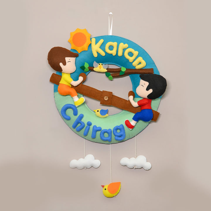 Junior Handmade Siblings Wall Decor