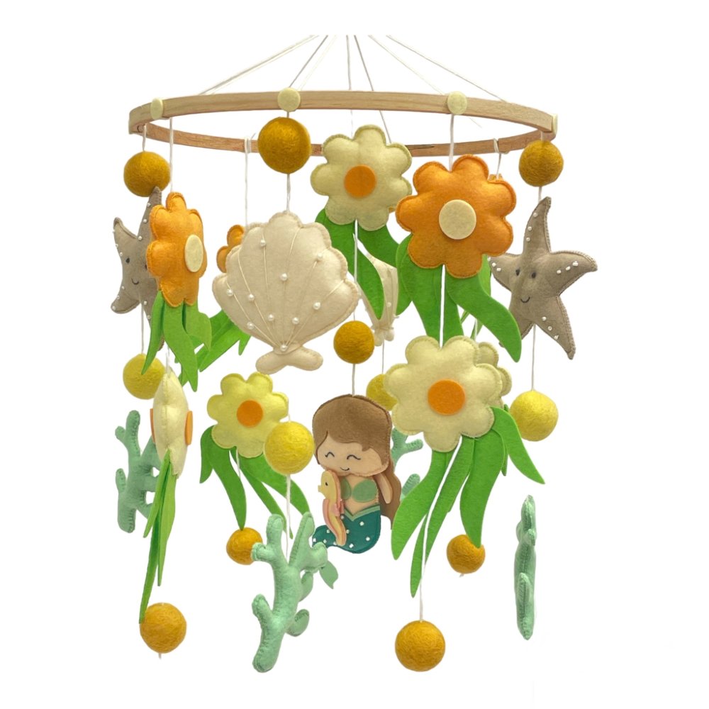 Coral Reef Floral Cot Mobile