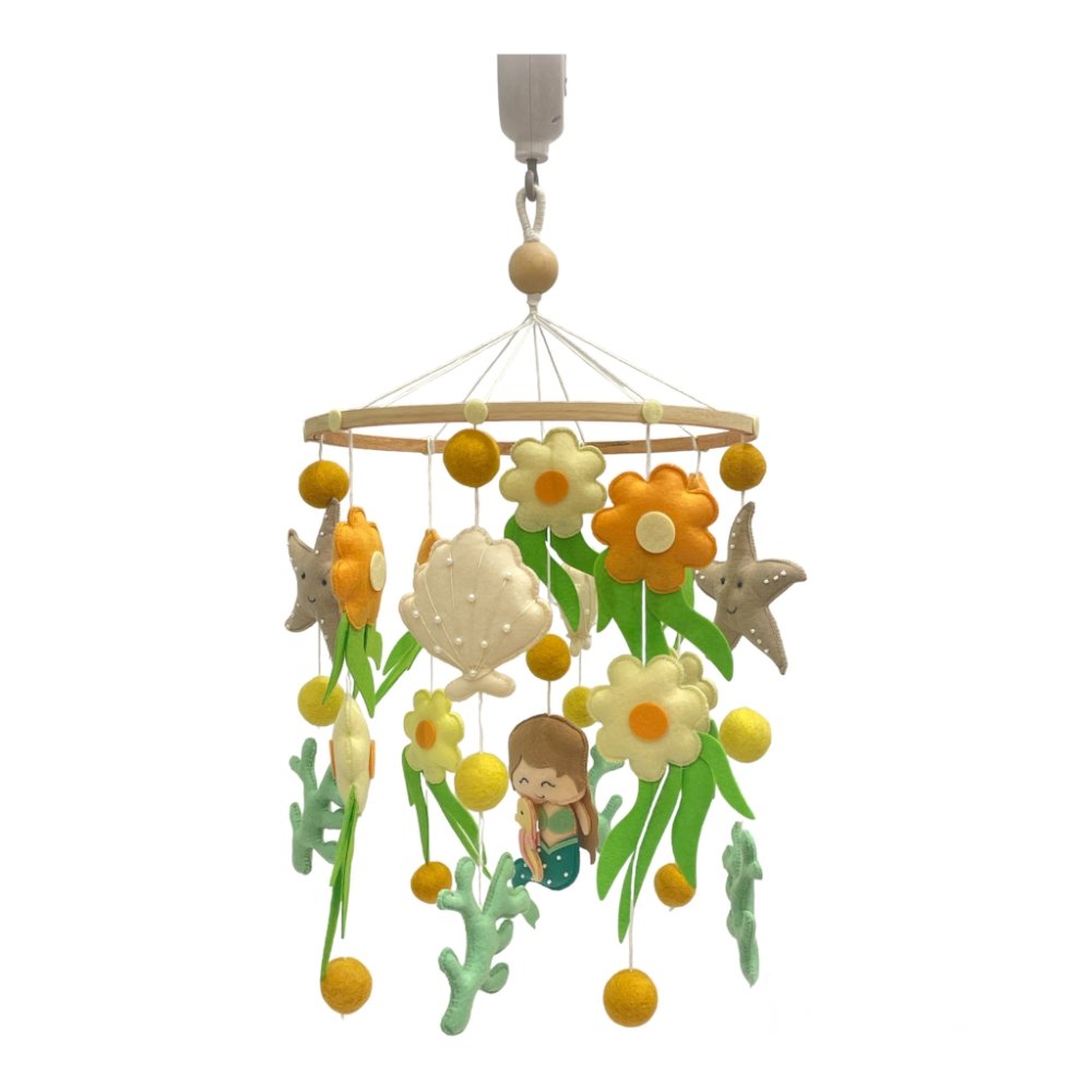 Coral Reef Floral Cot Mobile