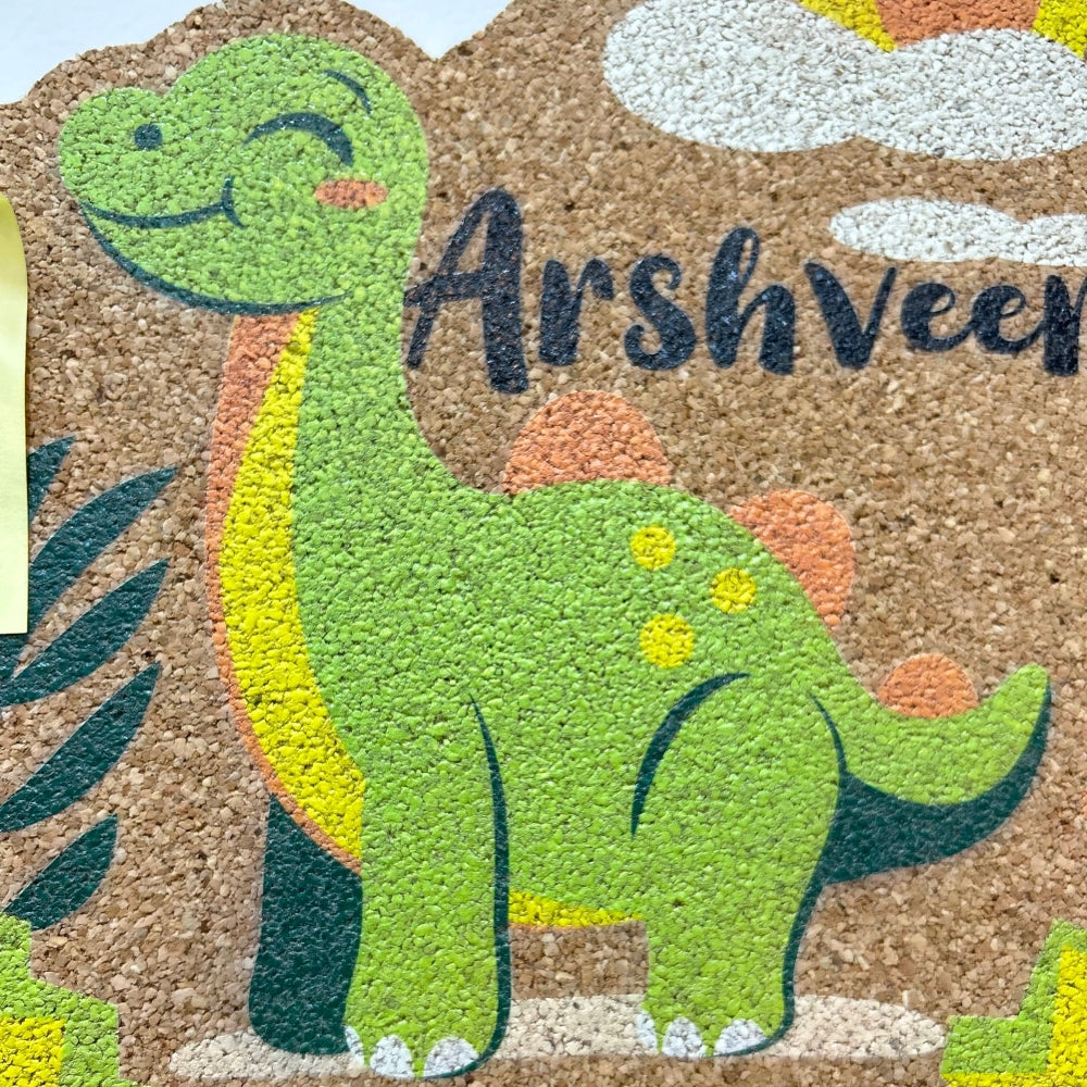 Cork Pinboard - Mini Dino