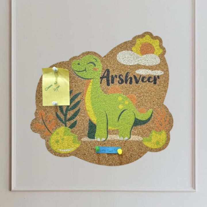 Cork Pinboard - Mini Dino