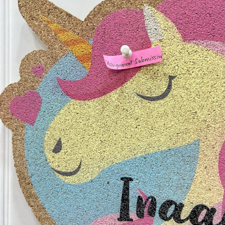 Cork Pinboard - Rose Unicorn