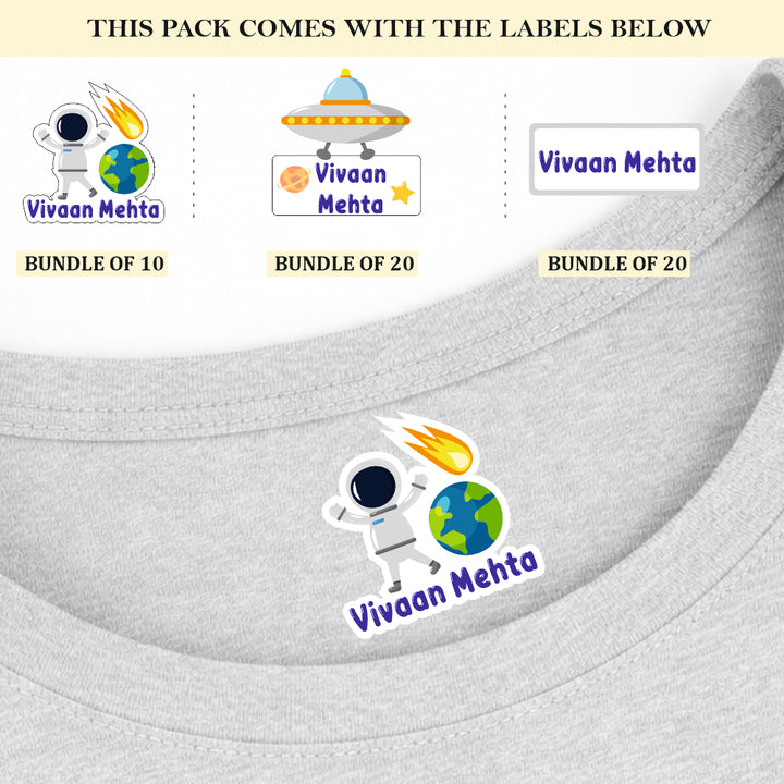 Cosmic Cheer Iron On Label ( Pack of 50 )