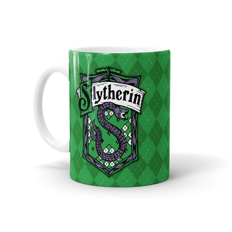 Slytherin Patterned Ceramic Mug