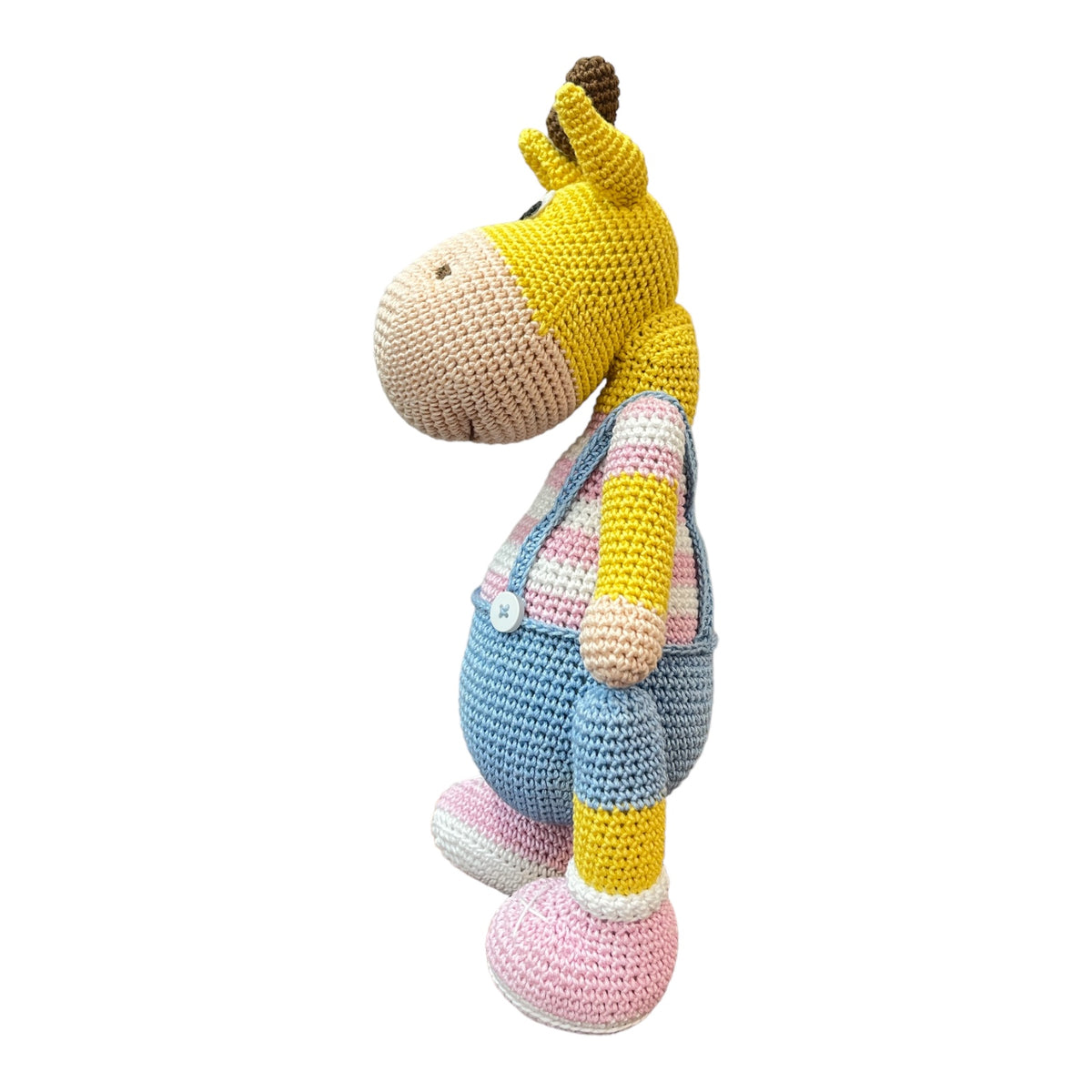 Crochet Toy- Griffin The Giraffe - Pink