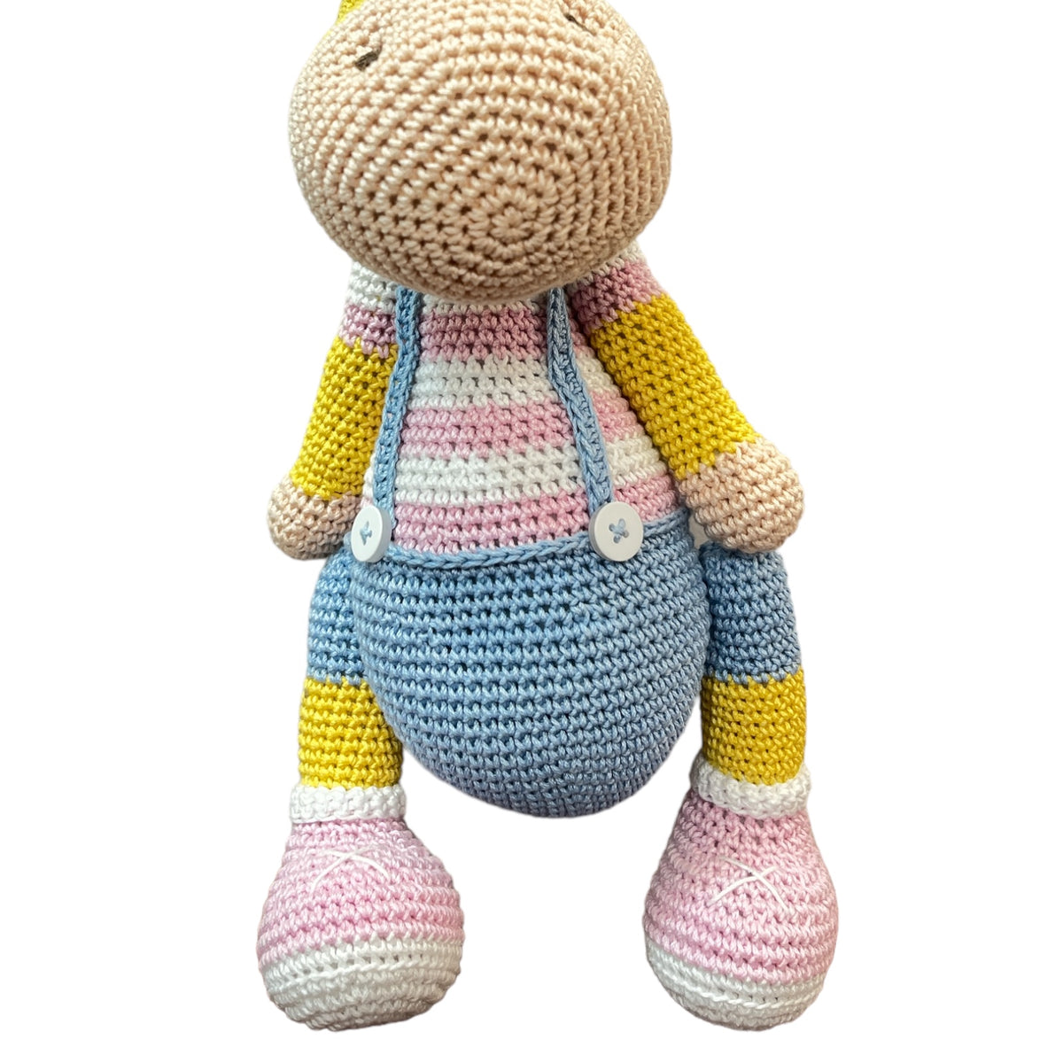 Crochet Toy- Griffin The Giraffe - Pink