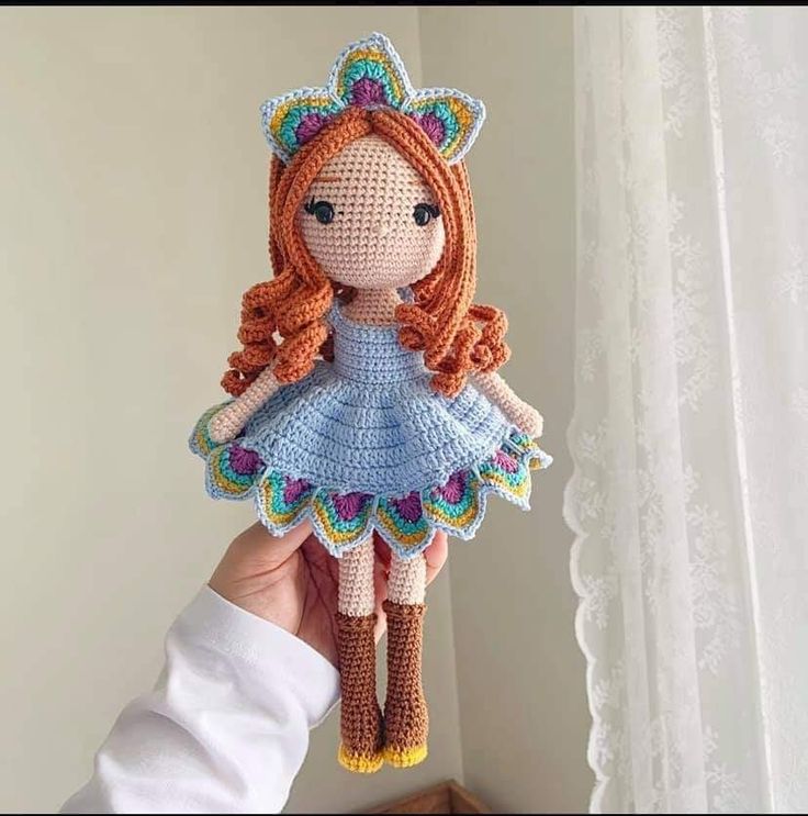 Crochet Doll - Peacock Princess