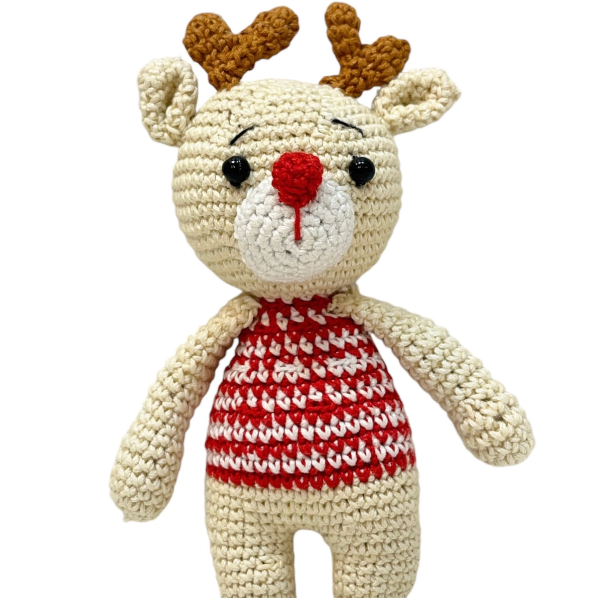 Crochet Ruffles the Reindeer Ornaments