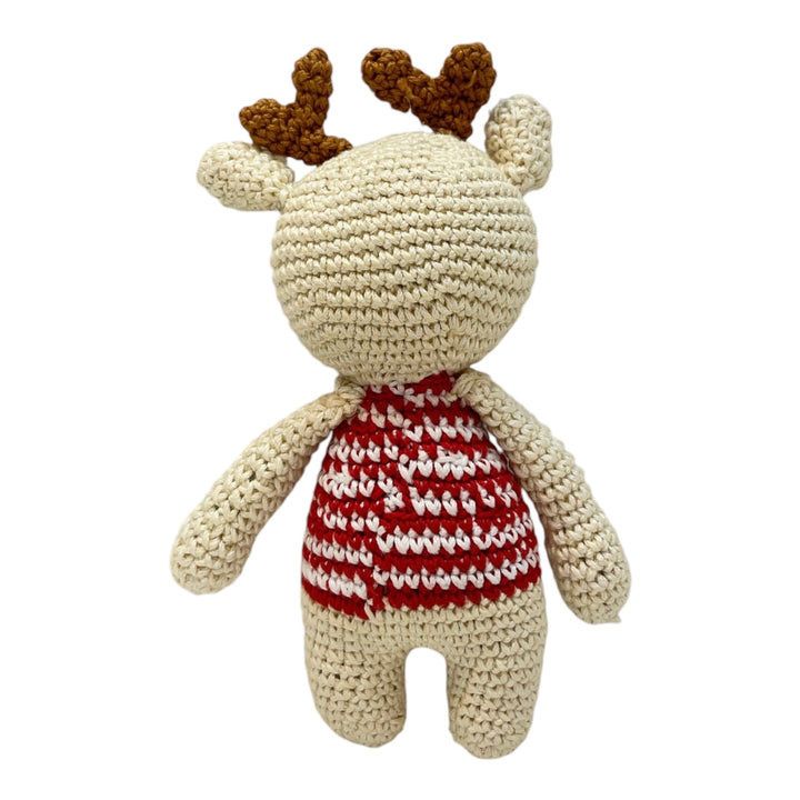 Crochet Ruffles the Reindeer Ornaments