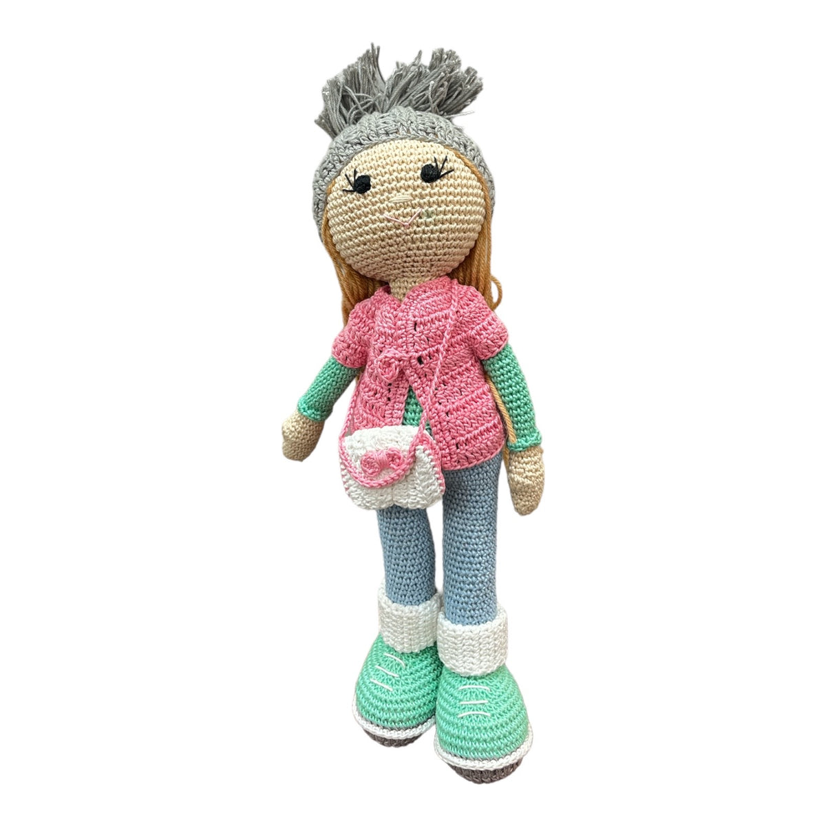 Crochet Doll - Beanie Belle (Pink-Blue)