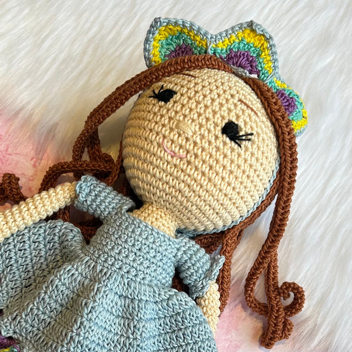 Crochet Doll - Peacock Princess