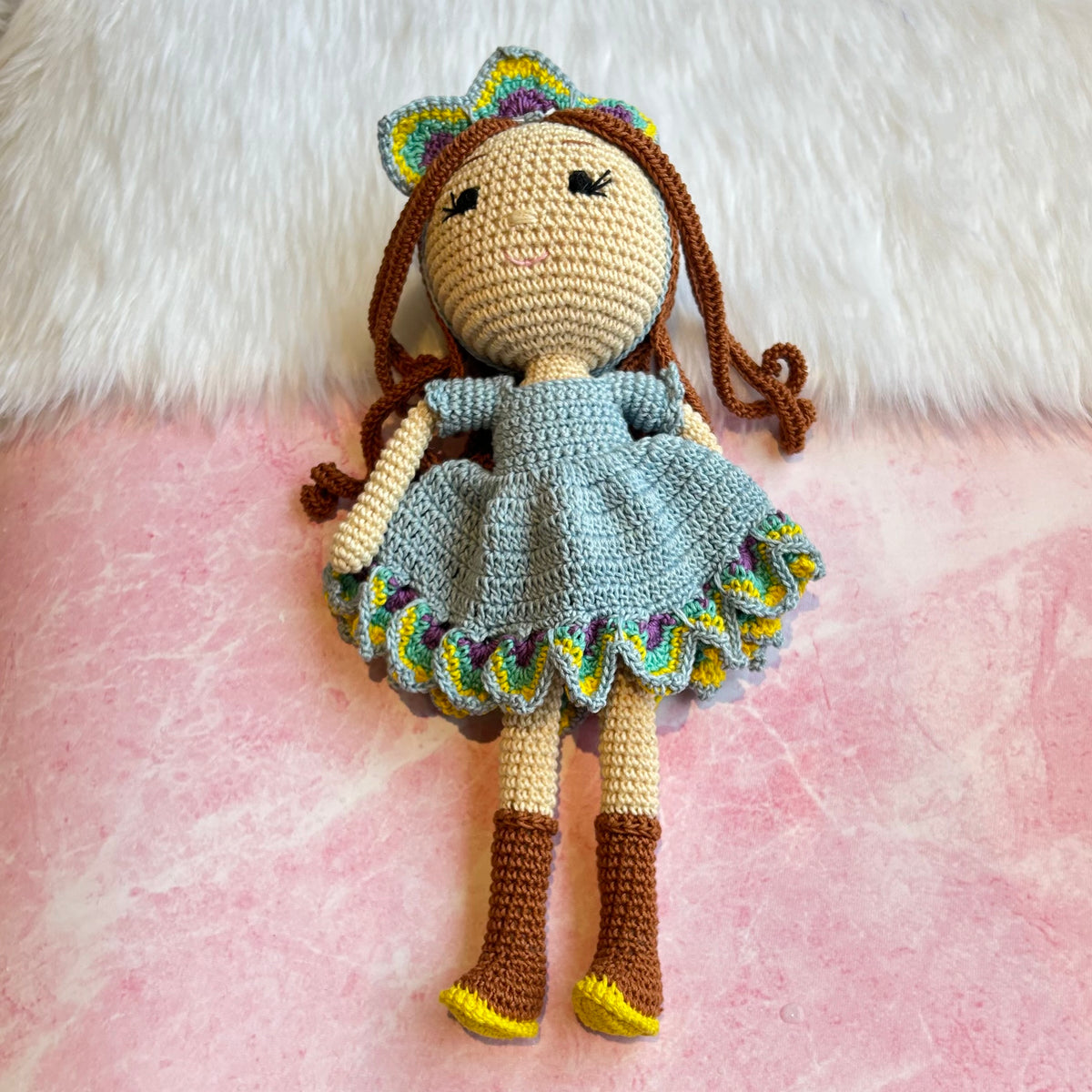 Crochet Doll - Peacock Princess