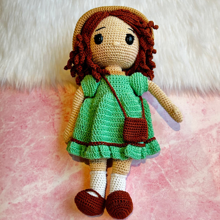 Crochet Toy - Clara The Curly Doll